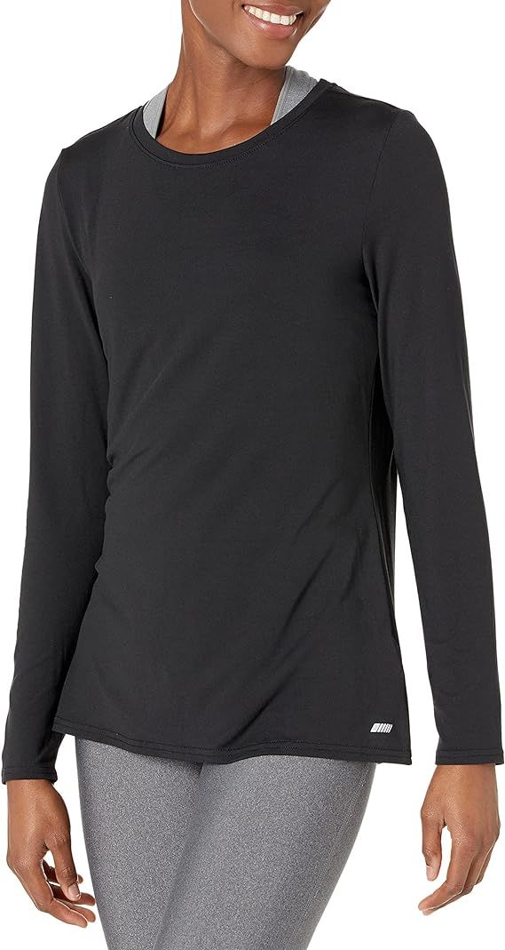 Amazon Essentials Women's Tech Stretch Long-Sleeve T-Shirt (Available in Plus Size) | Amazon (US)