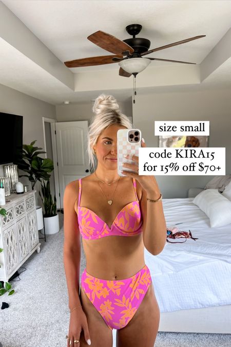 size small in the bikini! best suited for gals with a chest larger than A!
code KIRA15 for 15% off $70+


#LTKswim #LTKsalealert #LTKtravel