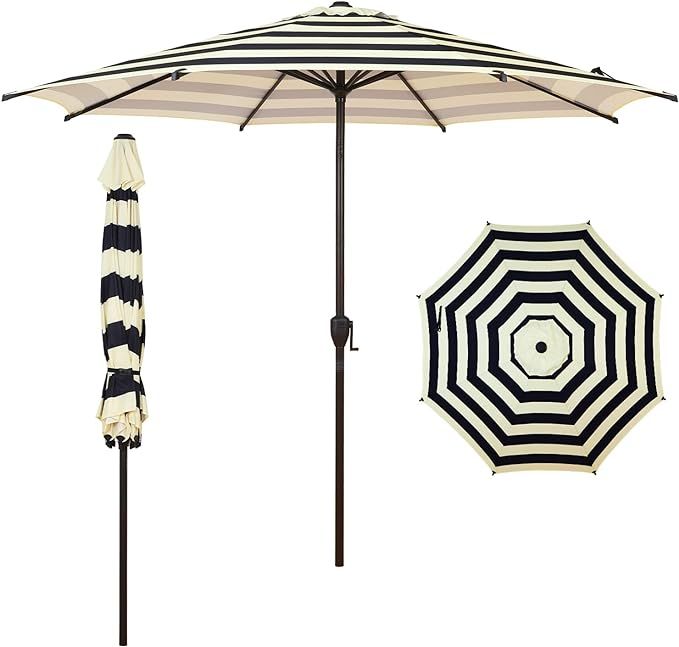 Abba Patio 9FT Lyon Outdoor Patio Umbrella Outdoor Table Umbrella with Push Button Tilt and Crank... | Amazon (US)