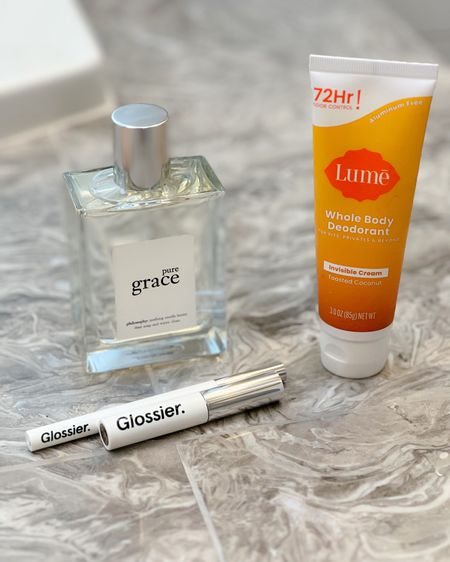 I’m taking advantage of the Black Friday sales and stocking up on some of my fave products. 
Philosophy Pure Grace
Glossier Boy Brow
Lume deodorant 



#LTKGiftGuide #LTKCyberWeek #LTKsalealert