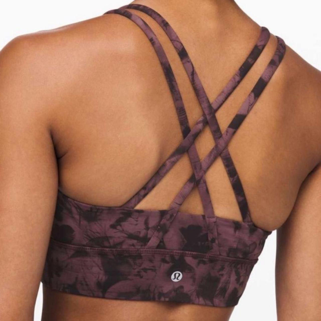 Lululemon Women's Crop top - Brown/Purple - 8 | Depop US