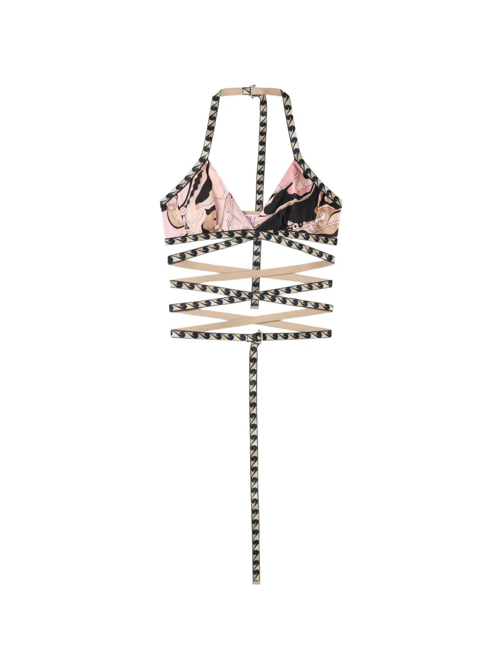 PUCCI orchidée-print bra - Pink | Farfetch Global
