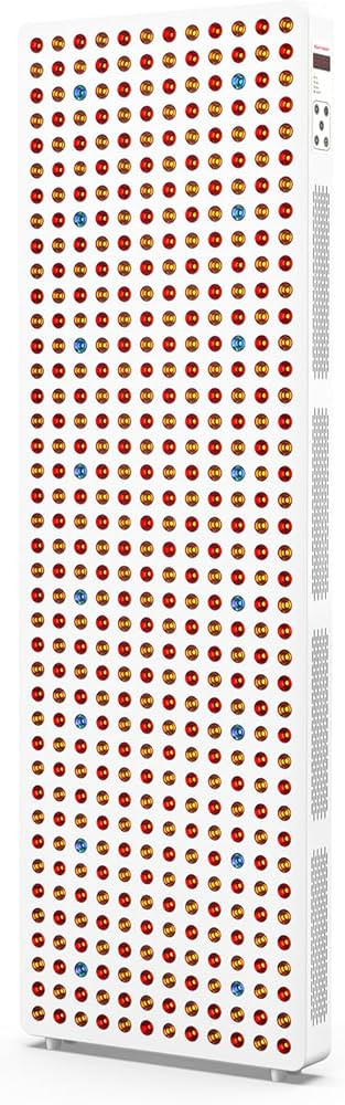 Red Light Therapy Full Body Panel, 480/630/660/810/830/850/1060nm Blue Red Near Infrared Light De... | Amazon (US)
