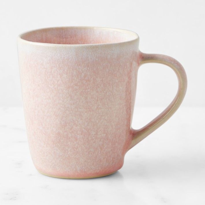 Cyprus Reactive Glaze Mugs, Set of 4, Light Pink | Williams-Sonoma
