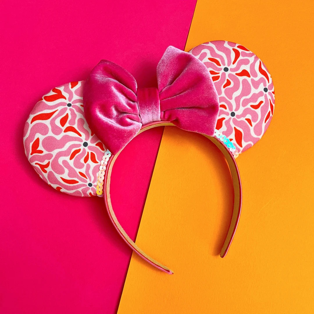 Floral Mouse Ears V | Flower & Gardens - Etsy | Etsy (US)