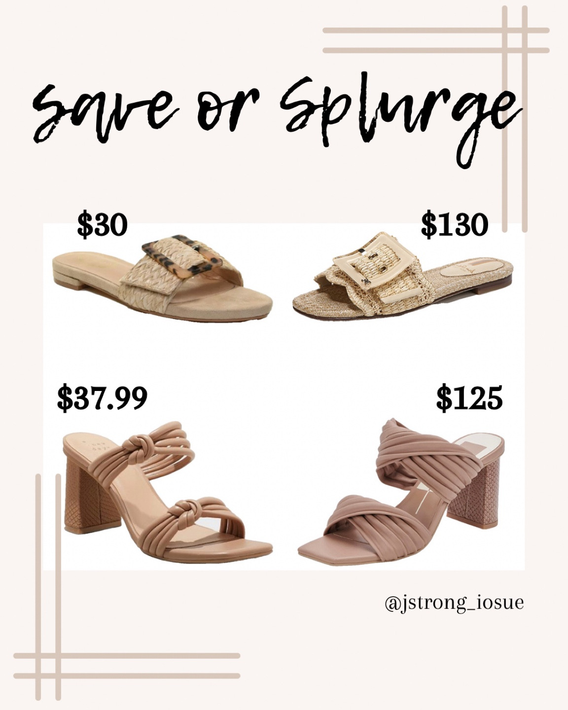 Spring and Summer sandals looks for less! 

#LTKshoecrush #LTKstyletip #LTKFind