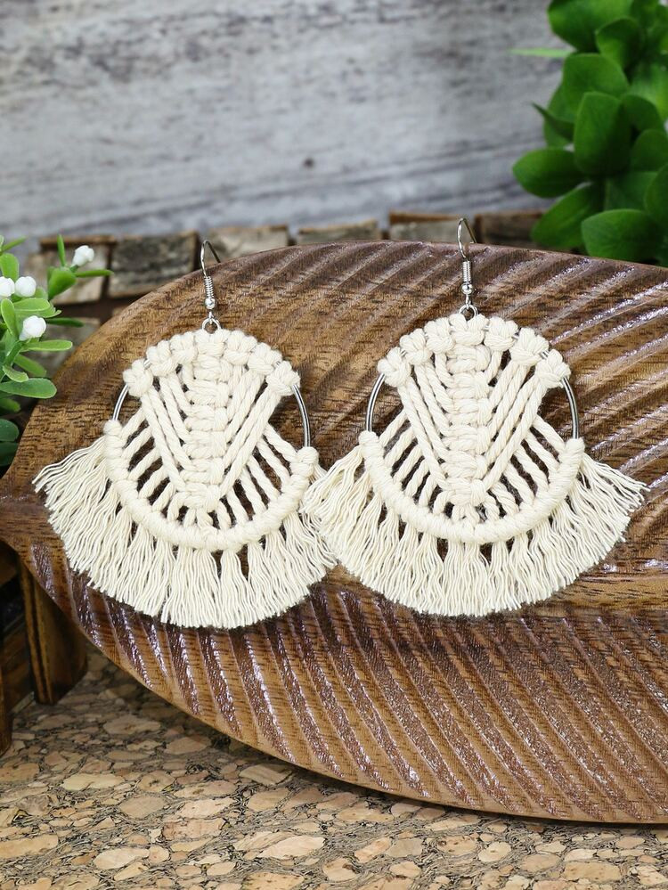 EMERY ROSE Tassel Drop Earrings | SHEIN