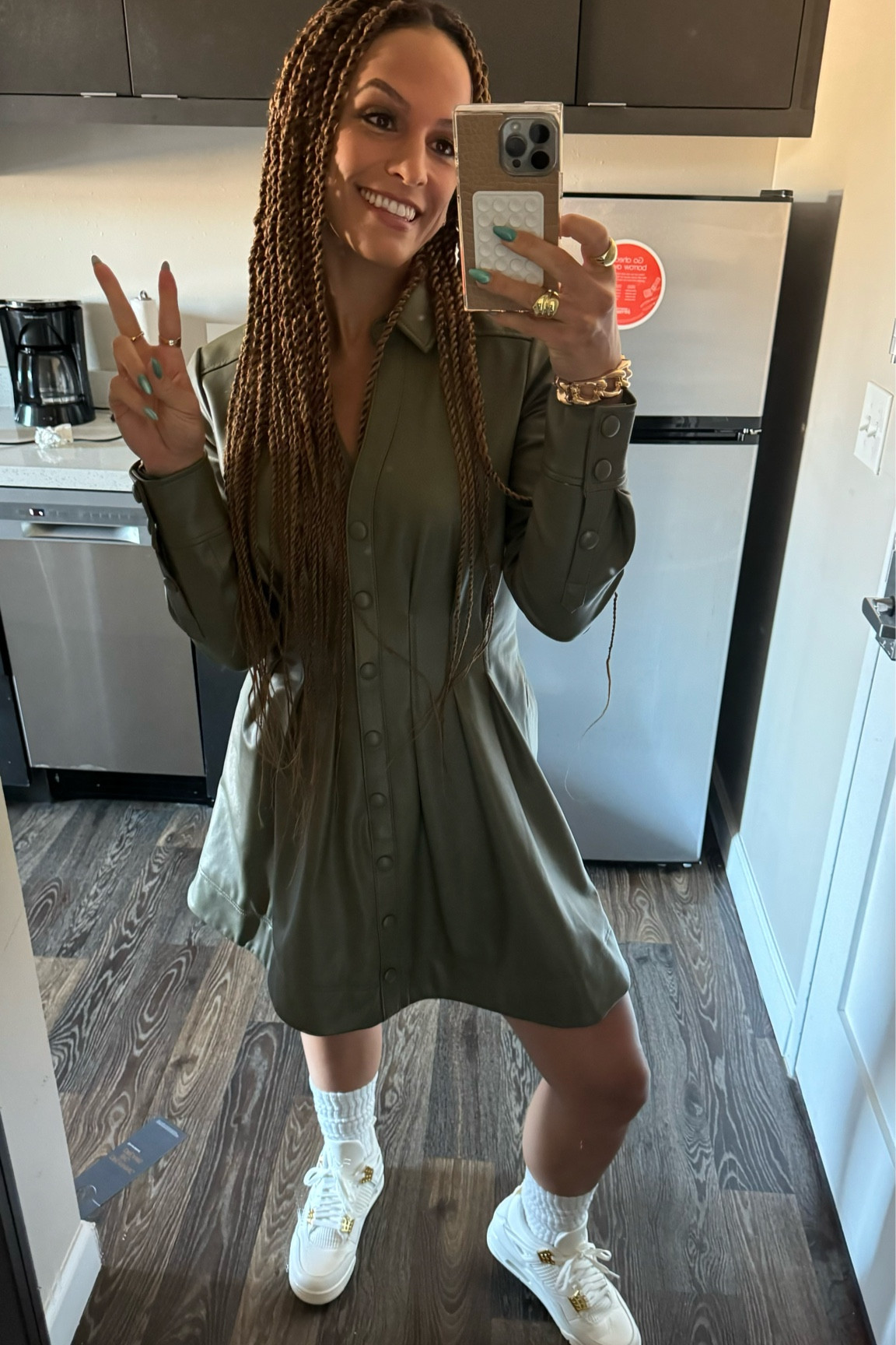 Bought this in August of last year so it’s on major sale now! I wore a size 6!