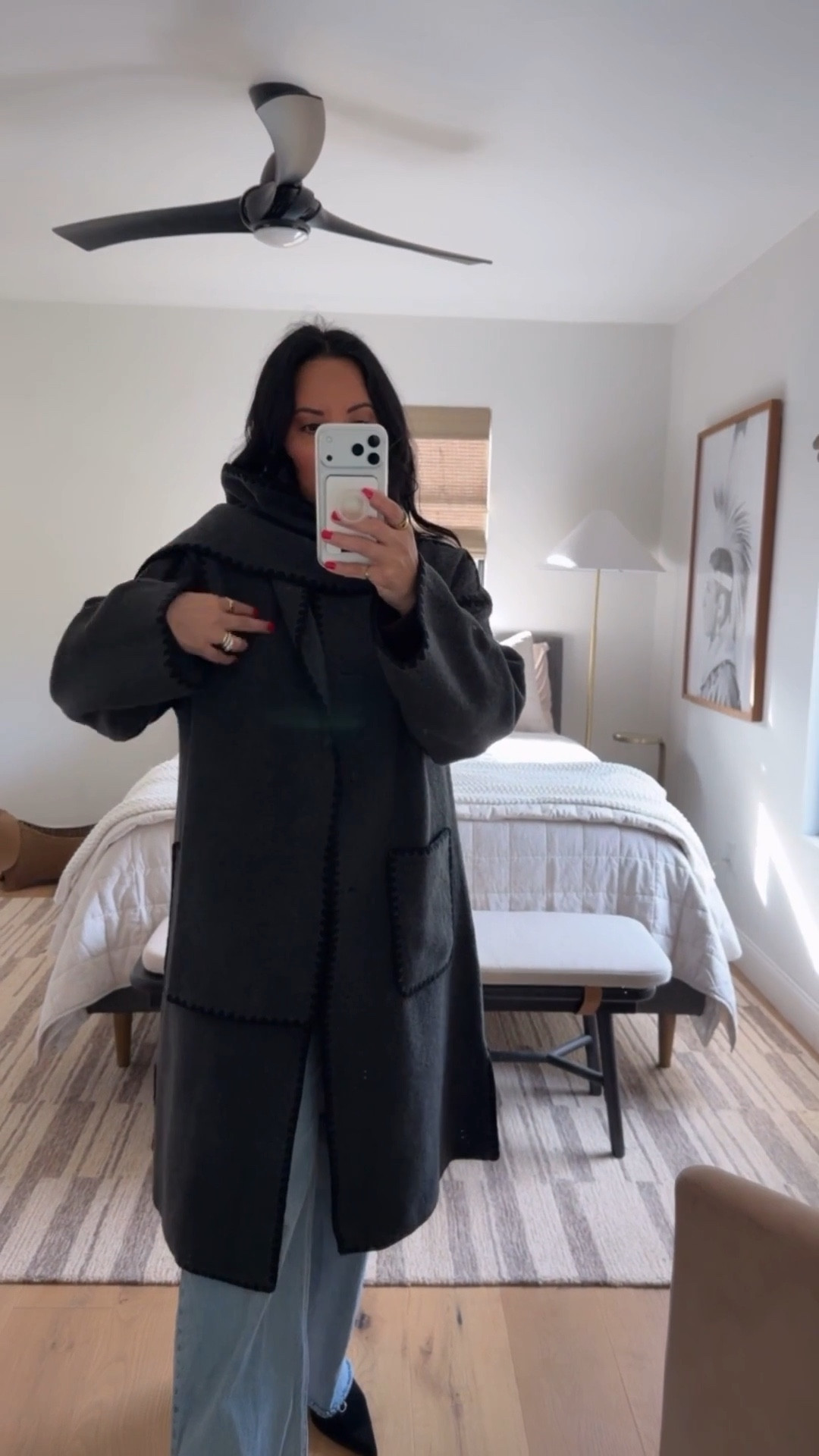 Wearing a medium in the coat (it runs a little oversized), jeans size 10 (fits tts), boots run small so size up (I’m a 9.5/10 and did a 40.5 in these), sweater size large.



#LTKMidsize #LTKOver40 #LTKSaleAlert
