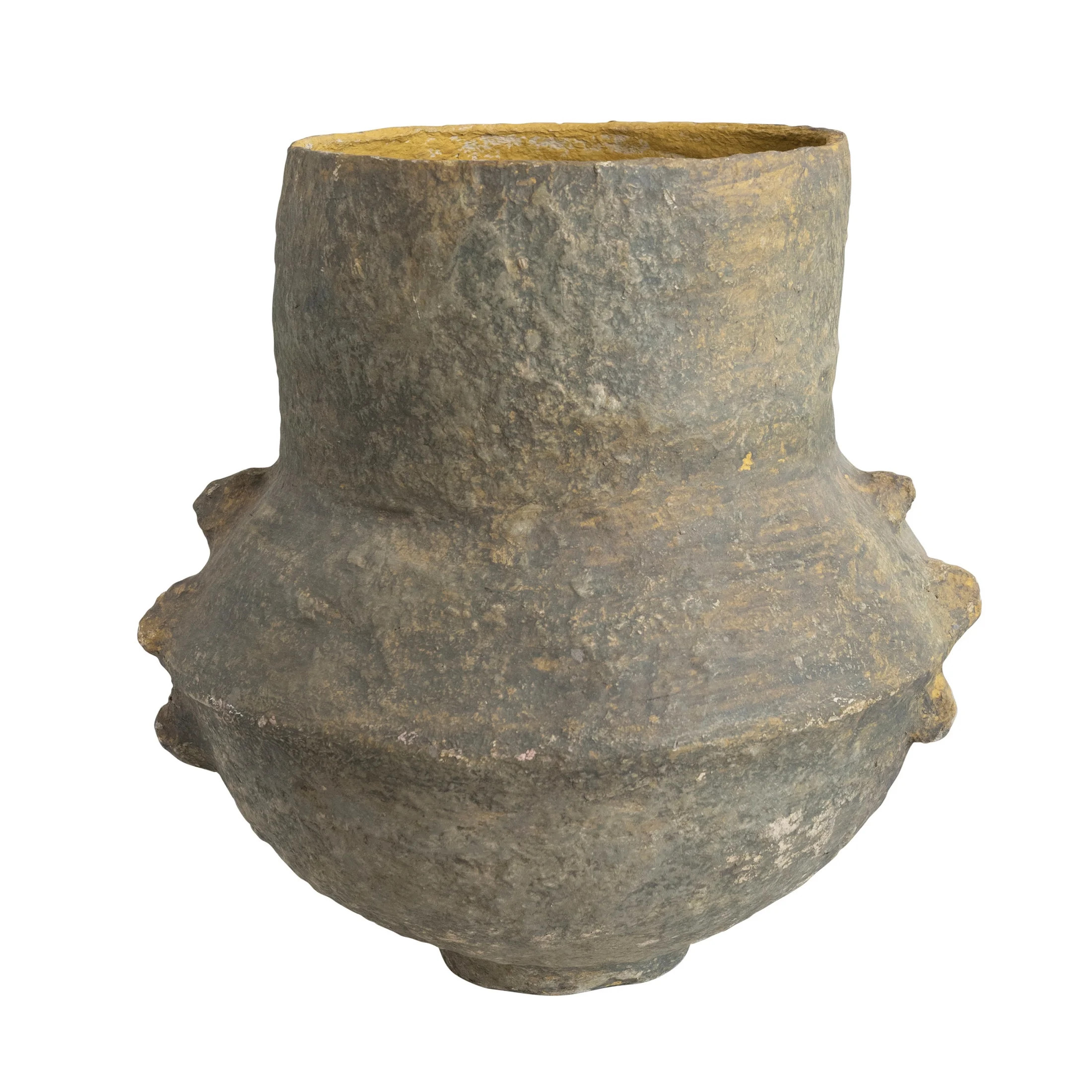Creative Co-Op Boho Decorative Paper Mache Vase, Gray | Walmart (US)