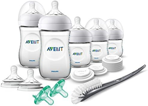 Philips Avent Natural Baby Bottle Newborn Starter Gift Set, SCD206/03 | Amazon (US)