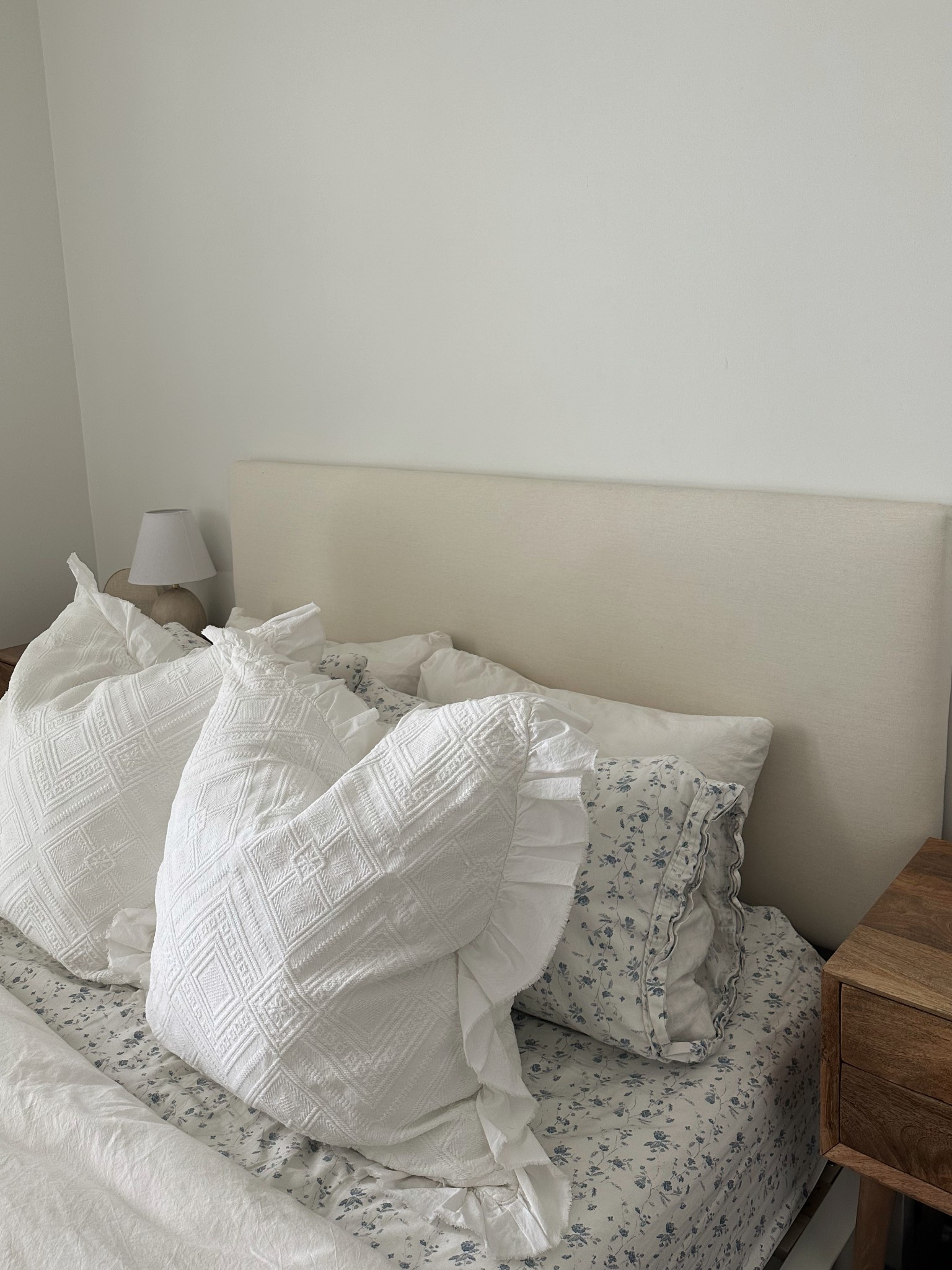 Fav summer sheets 💙 Got these throw pillows years ago at home goods but linked similar! 

#LTKHome #LTKStyleTip #LTKSeasonal