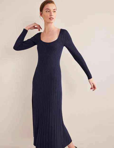 Scoop Neck Knitted Midi Dress | Boden (UK & IE)