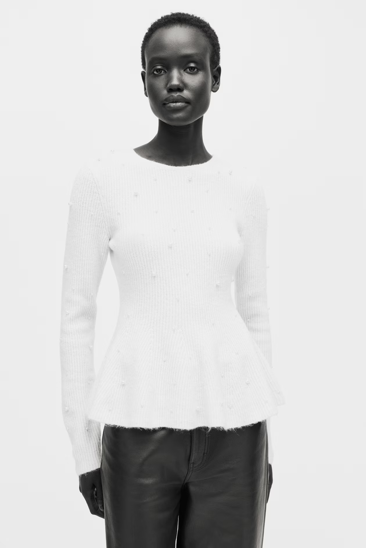 Bead-Embellished Peplum Top | H&M (US + CA)