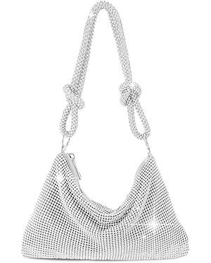 Women Gold Clutch, Rhinestone Gold Purse Wedding,Evening Clutch Purses For Women 10.2"×0.4"×6.6... | Amazon (US)