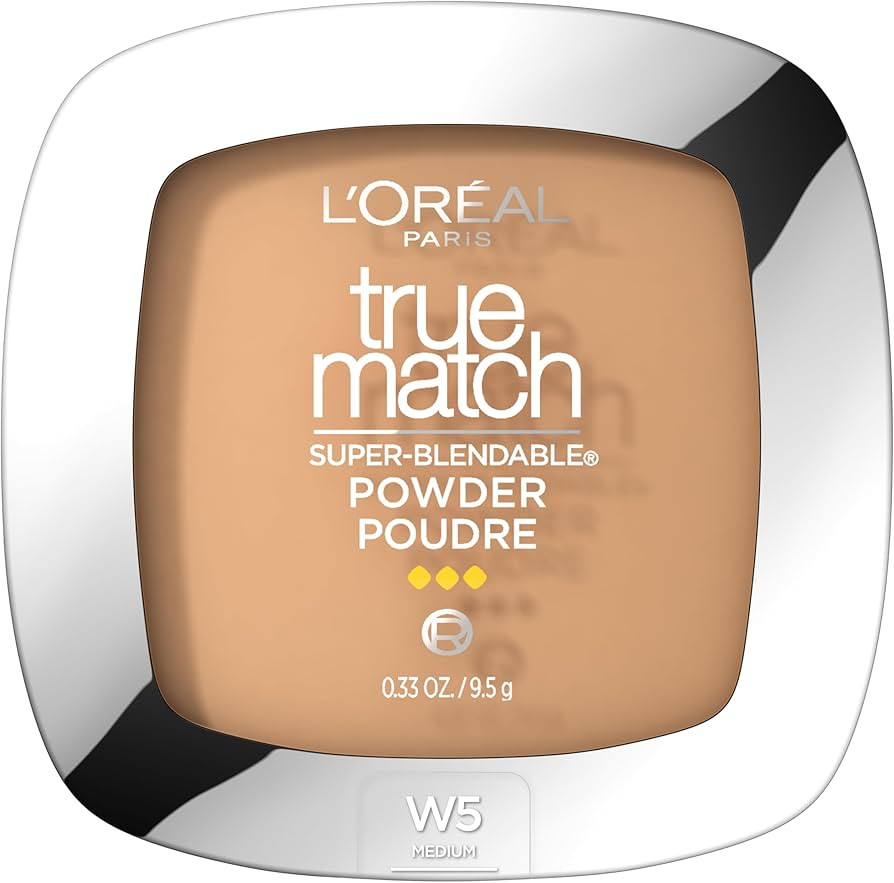 L'Oreal Paris True Match Super Blendable Oil Free Foundation Powder, W5 Medium, 0.33 oz Packaging... | Amazon (US)