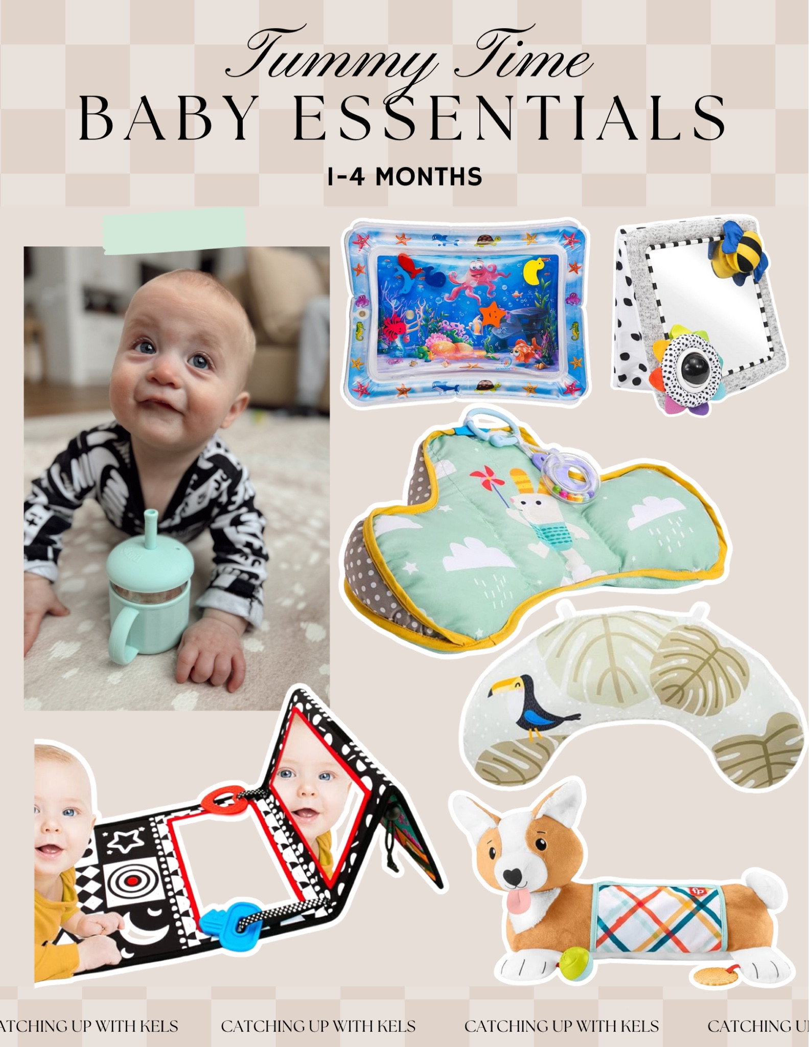 Making tummy time fun and engaging for your little one! 🍼 These essentials have been game changers for 1-4 months. From high-contrast activity mats to interactive toys, these are all baby (and mom!) approved. 🐠 Tap to shop these must-haves for developmental play! #BabyEssentials 

#LTKBaby #LTKKids