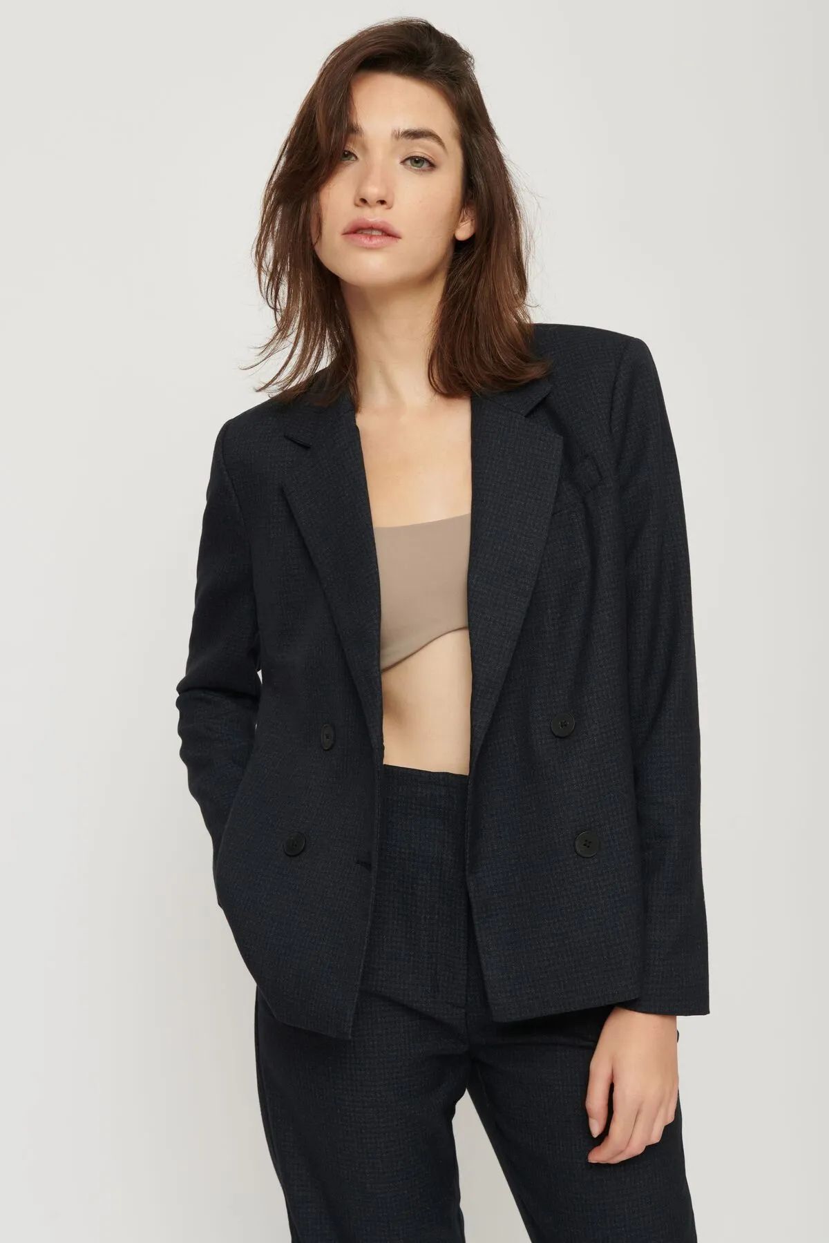 Jagger Double-Breasted Blazer | Dynamite Clothing