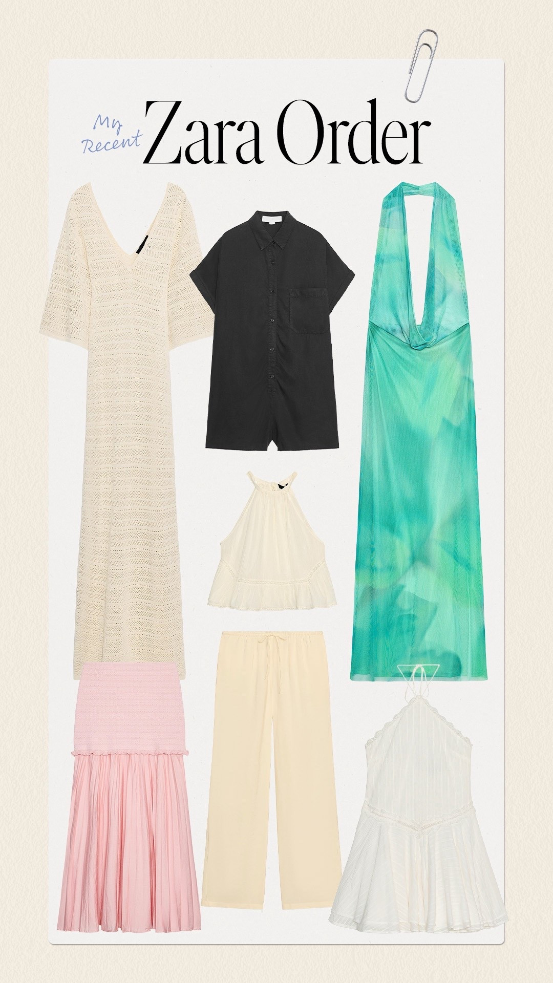 My recent Zara order! 

#LTKStyleTip #LTKMidsize #LTKFindsUnder100