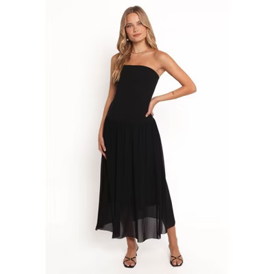 Petal and Pup Caitie Midi Dress - Black M | Target