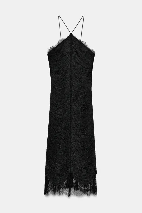 ZW COLLECTION LIMITED EDITION LONG FRINGED DRESS | Zara US