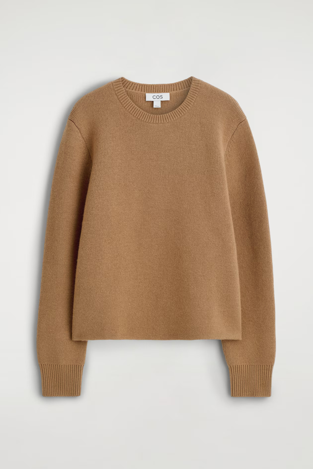 MERINO WOOL CREW-NECK JUMPER - BROWN | COS GB | COS UK