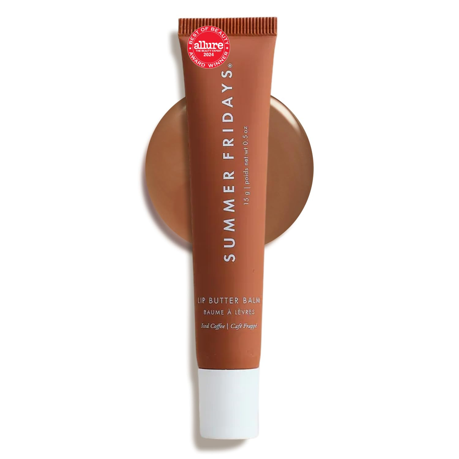 Summer Fridays Lip Butter Balm - Conditioning Lip Mask and Lip Balm for Instant Moisture, Shine and Hydration - Sheer-Tinted, Soothing Lip Care - Iced Coffee (0.5 oz) | Amazon (US)