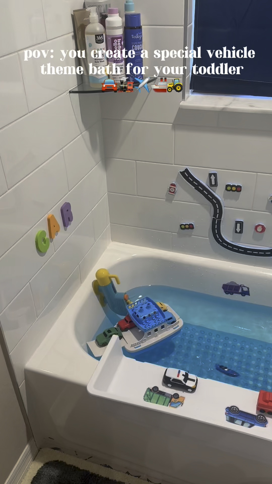 My son is currently obsessed with vehicles so I created a themed vehicle bath for him. He absolutely loves it. All the toys are mold free and easy to clean and store!

#LTKBaby #LTKKids #LTKFindsUnder50