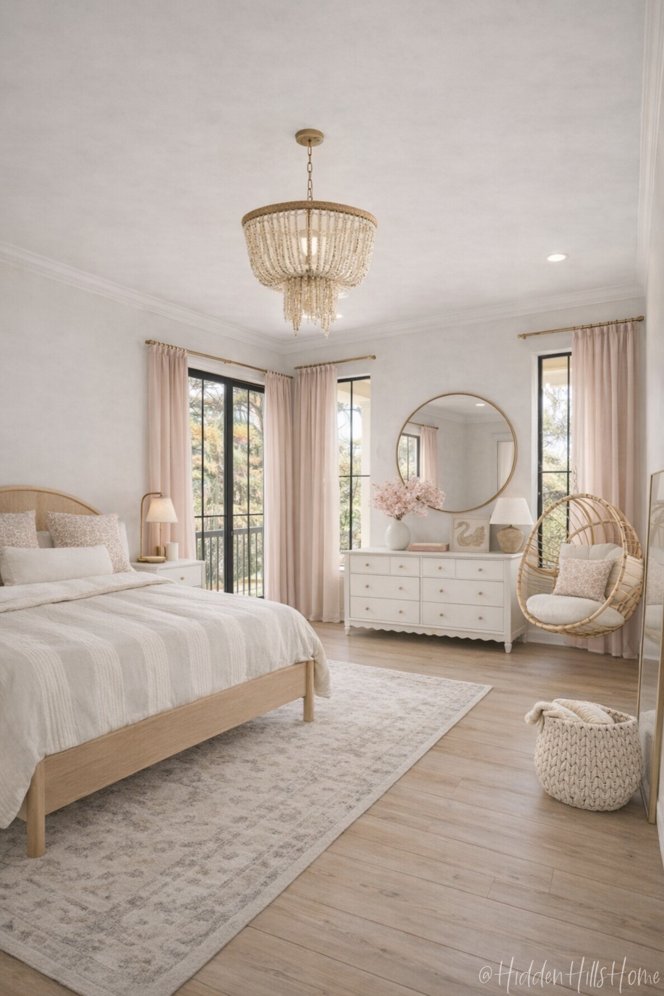 Girls room decor mood board, girls bedroom decor ideas, cute girls room design, feminine bedroom #girlsroom 
Wall color is SW Hush White and Arcade White

#LTKHome #LTKSaleAlert #LTKKids