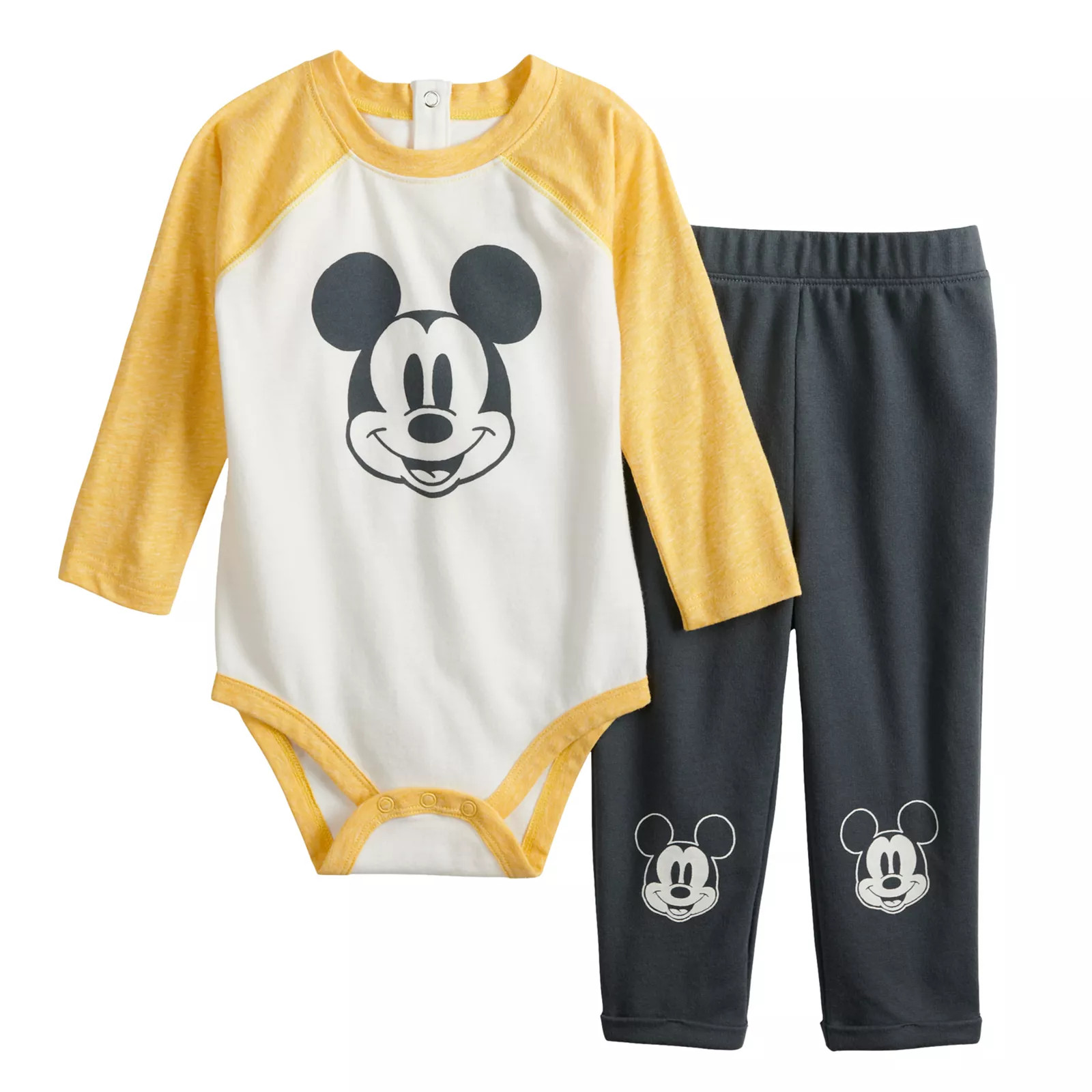 Disney's Mickey Mouse Baby Boy Graphic Bodysuit & Pant Set by Jumping Beans , Infant Girl's, Size: Newborn, Natural | Kohl's