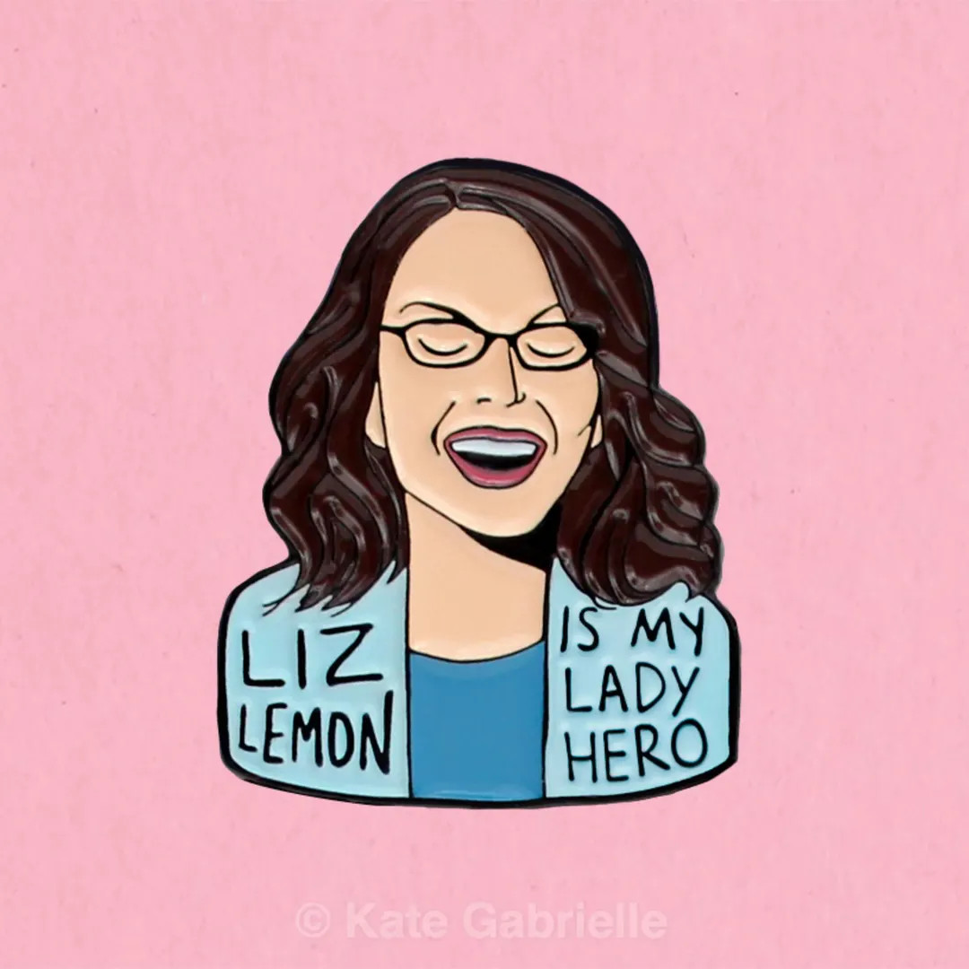 Liz Lemon is My Lady Hero / 30 Rock Enamel Lapel Pin - Etsy | Etsy (US)