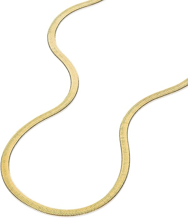 James Michelle Snake Chain Necklace for Women – Waterproof, Non-Tarnish, Hypoallergenic, Silver... | Amazon (US)