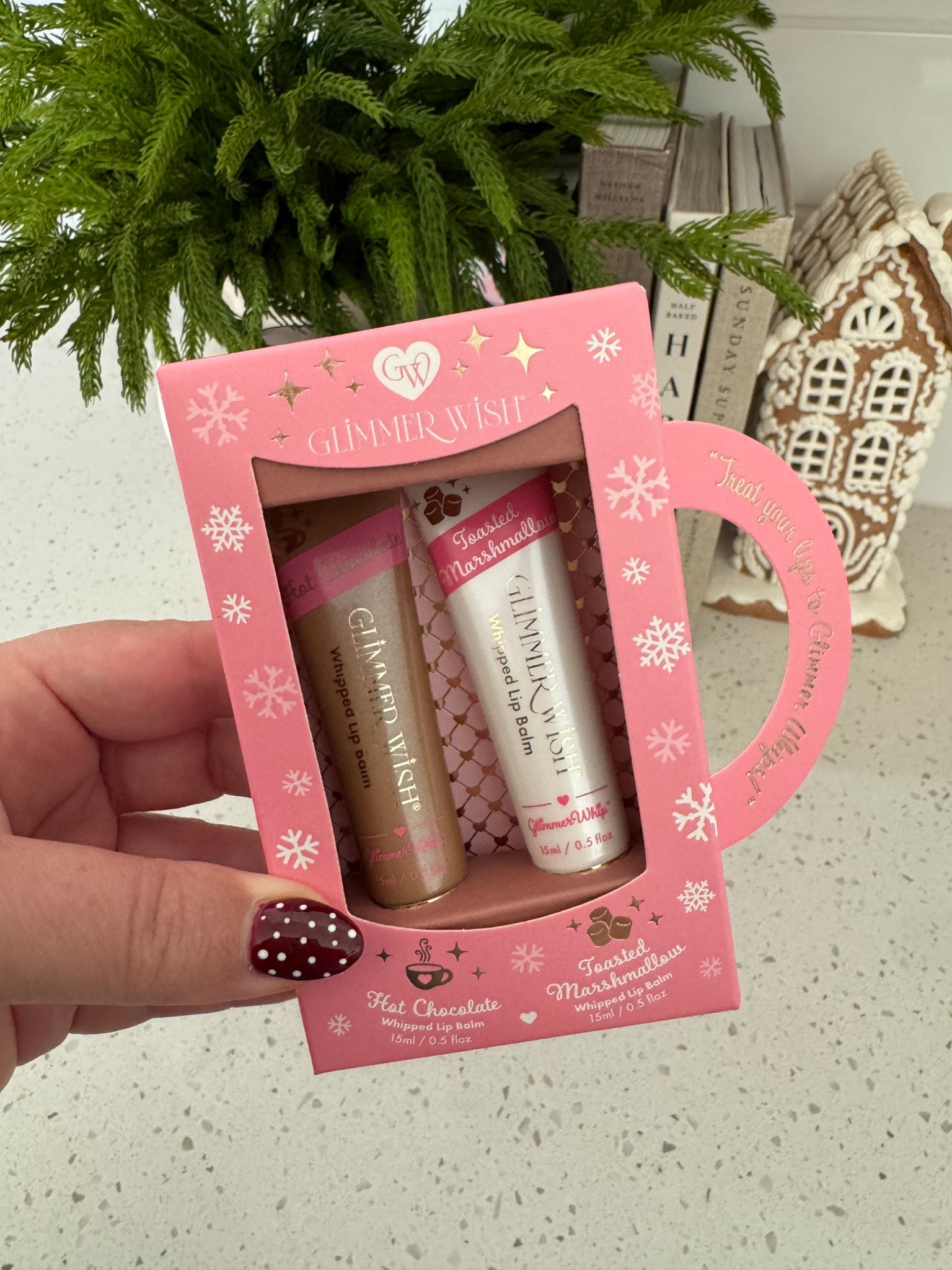 This hot chocolate and toasted marshmallow whipped lip balm gift set from @glimmerwishofficial would make such a cute gift or stocking stuffer this holiday season 🎄 I love the idea of adding it to a burr basket too!

#LTKHome #LTKHoliday #LTKSeasonal
