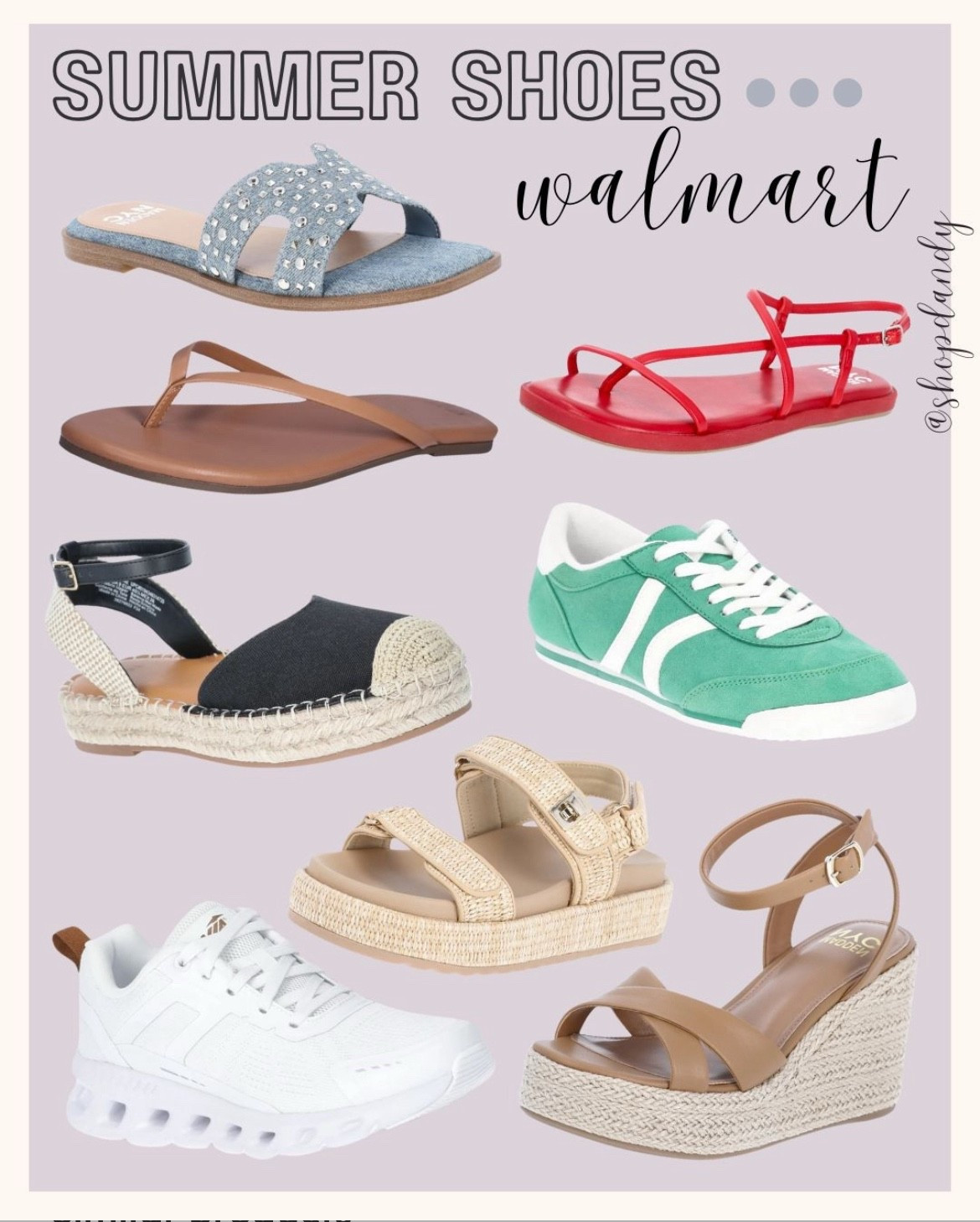 Perfect Summer shoes from Walmart. Loving these sandals and casual sneakers. There's something for every outfit at the most budget friendly prices!

Walmart, summer shoes, walmart shoes, budget friendly shoes 

 #LTKFindsUnder50 #LTKStyleTip #LTKShoeCrush