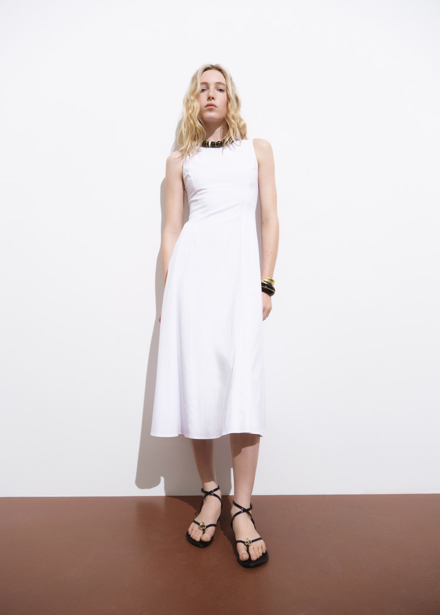 Flared midi-dress - Women | MANGO USA | Mango (US/MX/AU)
