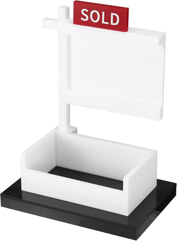 FRIUSATE Real Estate Business Card Holder Display Sold Sign for Realtor Business Desktop Realtor ... | Amazon (US)