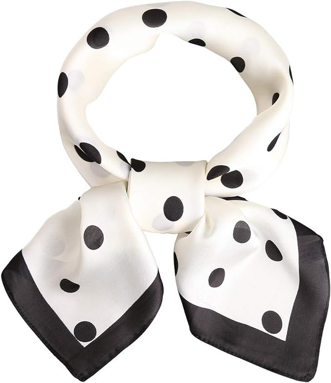 SOJOS Vintage Bandanas Square Polka Dot Scarfs for Women 27'' x 27'' Silk Like Scarf Neckerchief ... | Amazon (US)