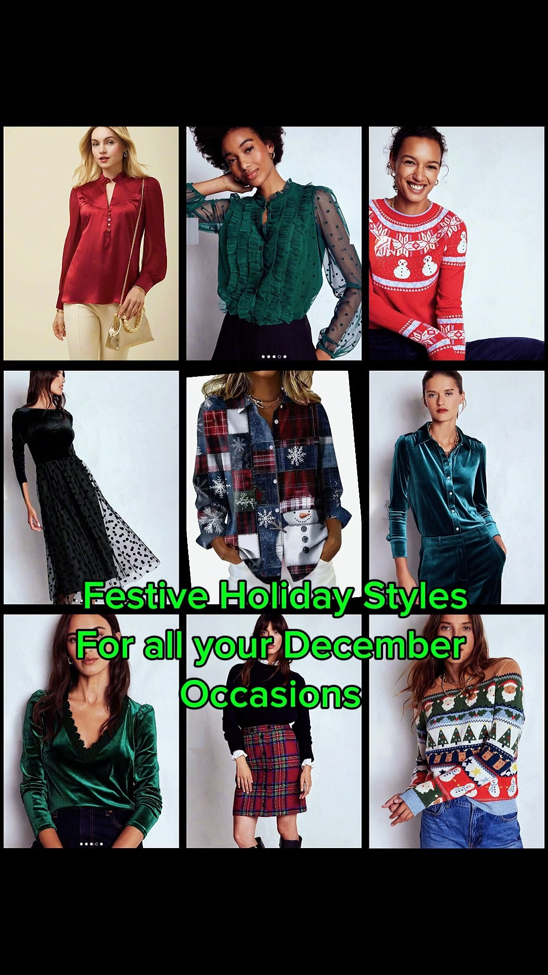 From Causal to Dressy, these looks will have you arriving to any December Occasion in style! There is something for every budget! 

#LTKOver40 #LTKHoliday #LTKStyleTip