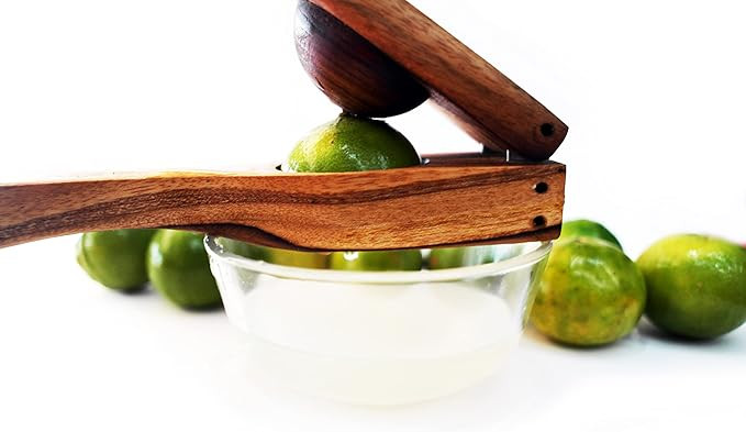 Wooden Lemon Lime Squeezer - Heavy Duty Manual Citrus Press for Extracting Juicer | Amazon (US)