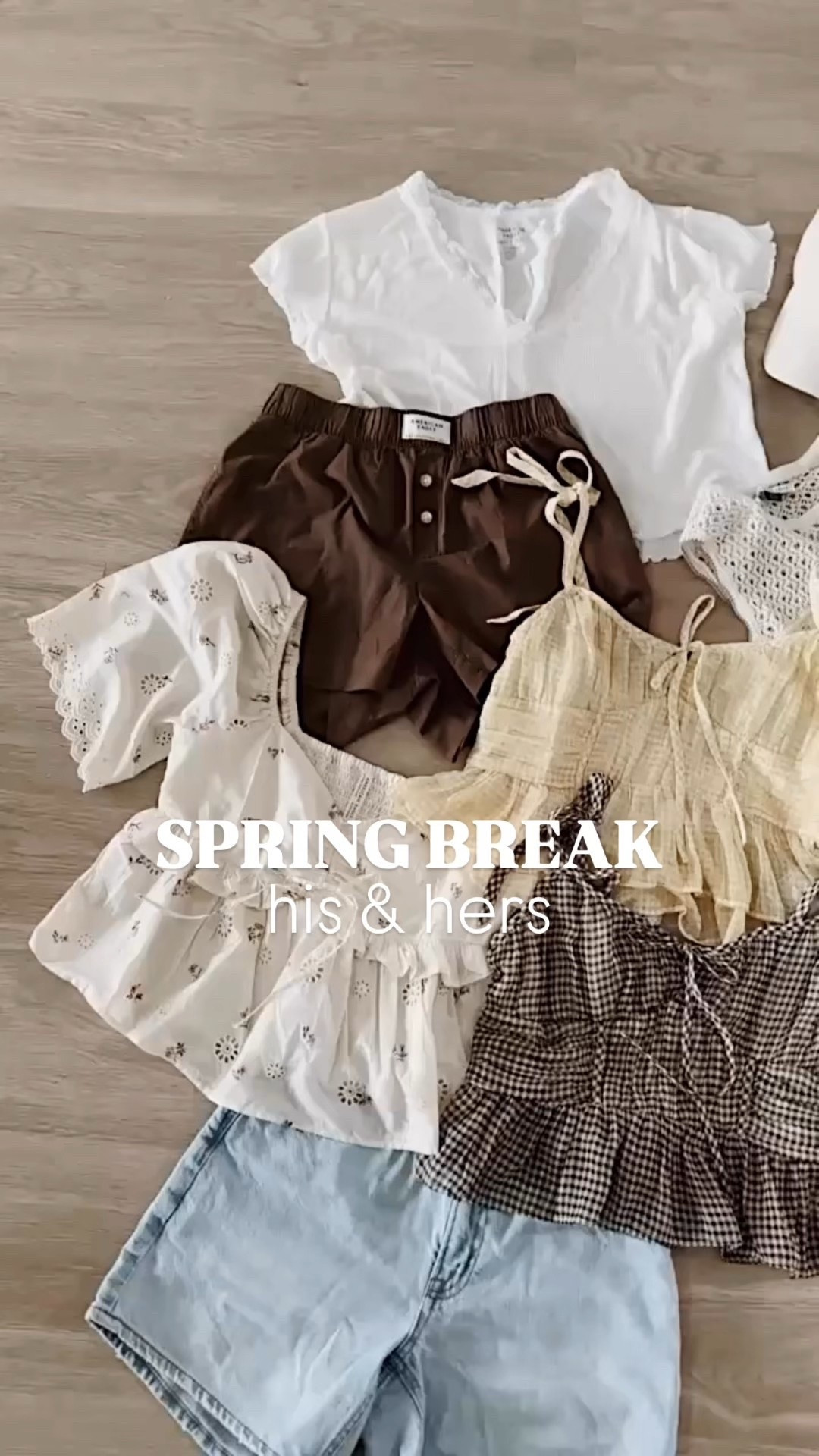 Spring break finds - his & hers edition 🤍 the best spring & summer capsule wardrobe finds that are so versatile! We always have a hard time finding clothes my husband loves - but oh my gosh American eagle had 👏🏽 it 👏🏽

#LTKStyleTip #LTKSeasonal #LTKMens