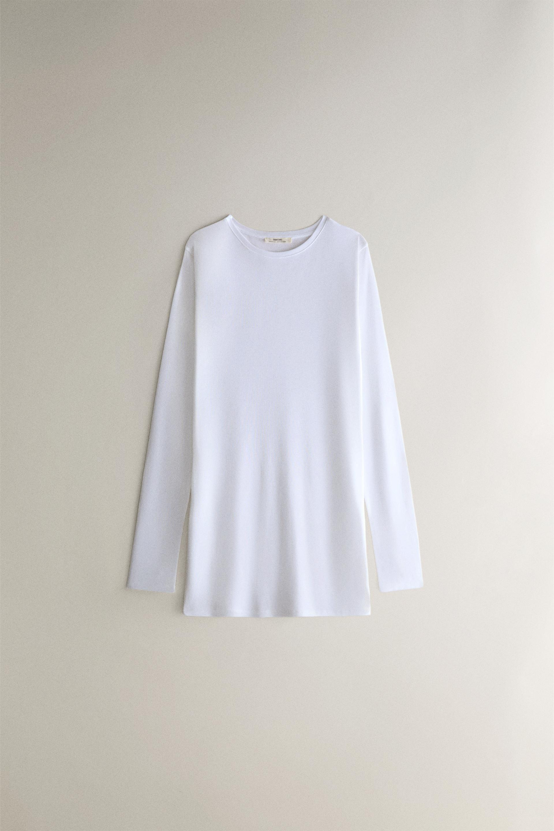 SHEER LONG SLEEVE T-SHIRT | Zara UK
