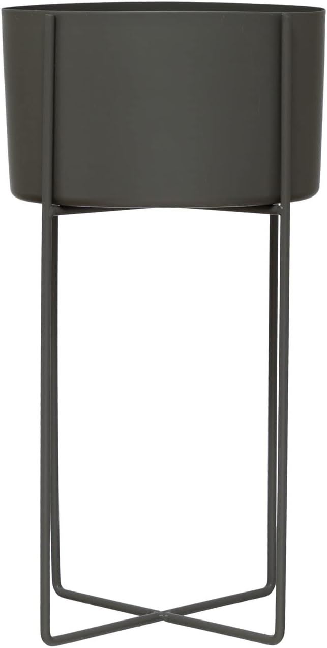 Bloomingville Metal Planter with Stand, Black, 10" L x 10" W x 20" H | Amazon (US)