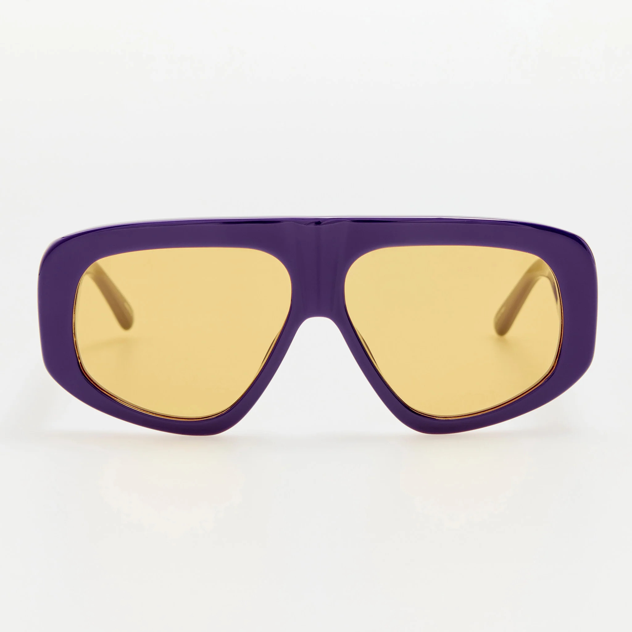 Milano Oversized Sunglasses in Purple | Linda Farrow