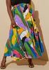 Printed Belted Maxi Skirt | Ashley Stewart