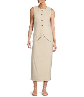 Antonio Melani x M.G. Style Riviera Coordinating Linen Blend Skirt | Dillard's | Dillard's