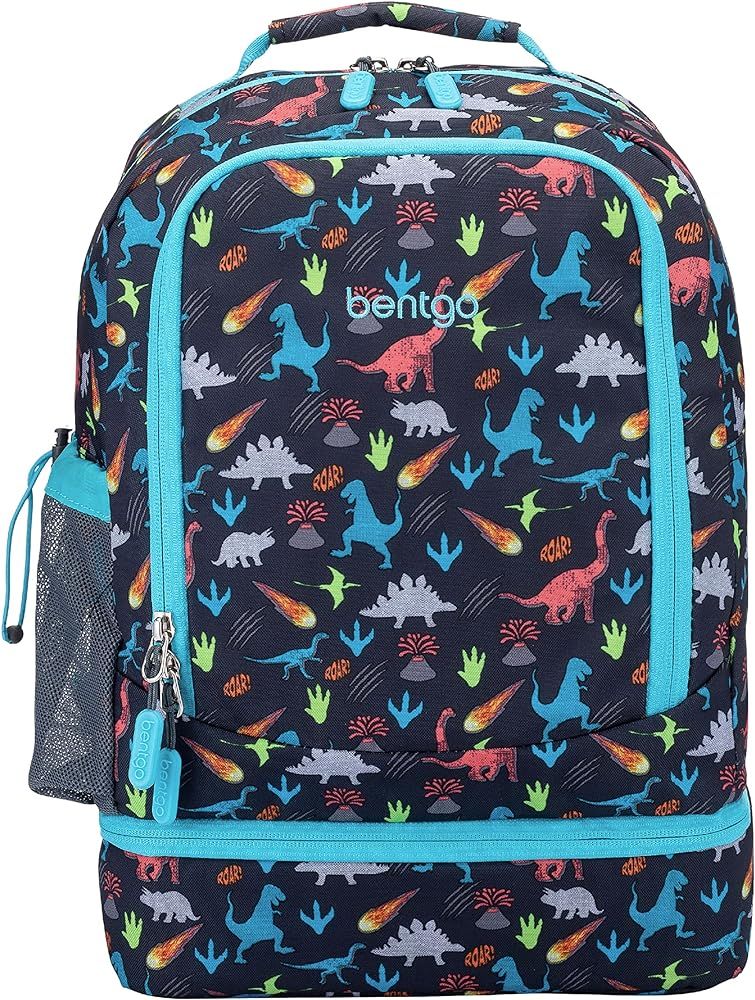 Bentgo® Kids Prints 2-in-1 Backpack & Insulated Lunch Bag - Durable, Lightweight, Colorful Print... | Amazon (US)