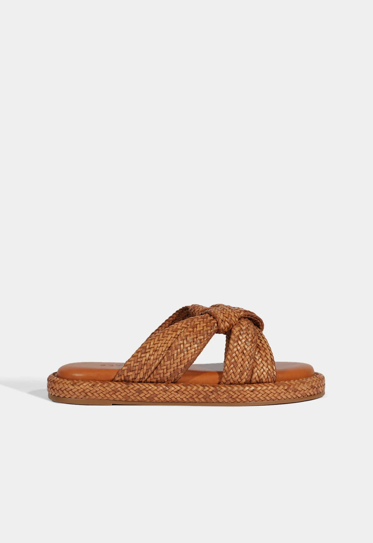 Kali Sporty Sandal | Brown Raffia | Schutz (US)
