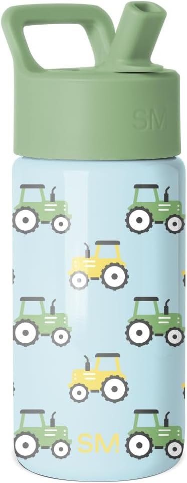 Simple Modern Kids Water Bottle & Toddler Cup | 14oz | Tractor | Insulated Stainless Steel Toddle... | Amazon (US)