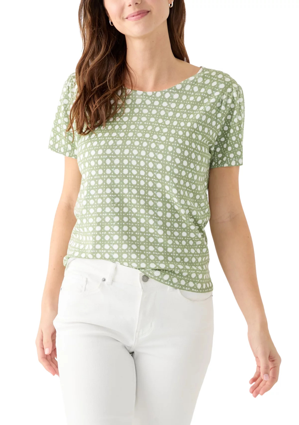 Women's Short Sleeve Printed Sweater | Belk