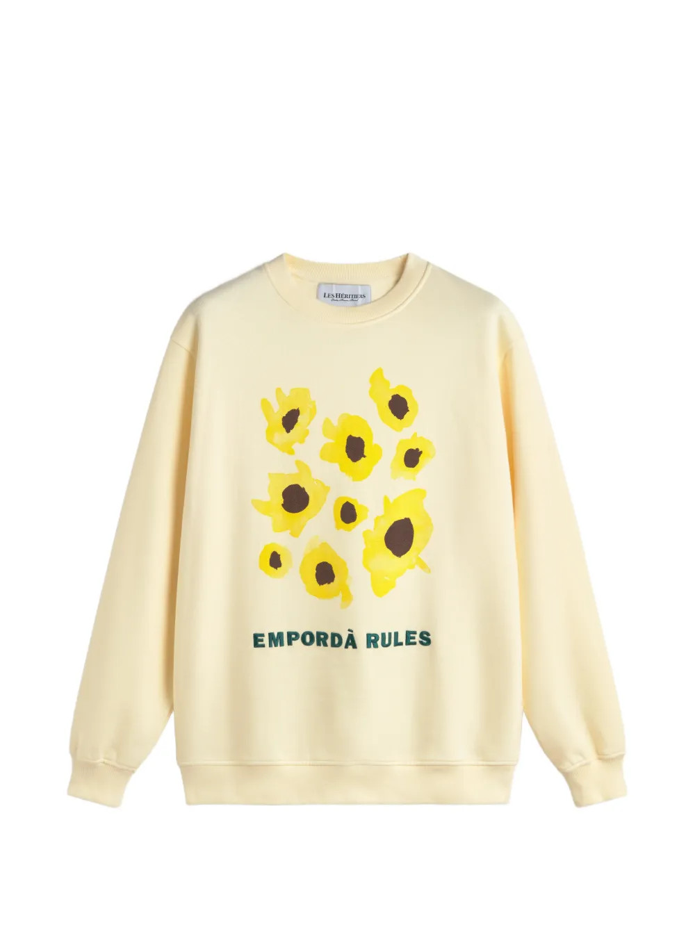LES HÉRITIERS x Mas Sorrer Girasols Sunflowers crew-neck Sweatshirt | Yellow | FARFETCH AU | Farfetch Global
